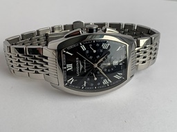 Longines Evidenza Chronograph, black dial - Bond Villain Watch